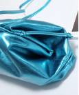 Сумка Bottega Veneta Pouch Blue Metallic Clutch